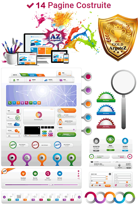 Sito Vetrina Gold 14 Pagine Costruite Argotez